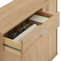 CARO-Möbel Sideboard ESTELLE Mit 3 Türen, 1 Schublade In Sonoma Eiche -Sideboards Verkäufe 51018 3