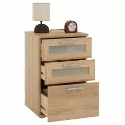 CARO-Möbel Nachttisch MARIKE In Sonoma Eiche Mit 3 Schubladen -Sideboards Verkäufe 51072 2