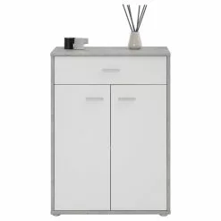 CARO-Möbel Kommode TOMMY Betonoptik/weiß Mit Schublade -Sideboards Verkäufe 51116 1
