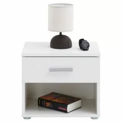 CARO-Möbel Nachttisch MARY Weiß Mit Schublade -Sideboards Verkäufe 51128 2