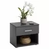 CARO-Möbel Nachttisch MARY In Anthrazit Mit 1 Schublade