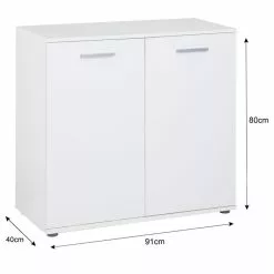 CARO-Möbel Kommode CHICAGO Mit 2 Türen In Weiß -Sideboards Verkäufe 51174 7