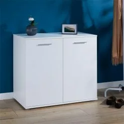 CARO-Möbel Kommode CHICAGO Mit 2 Türen In Weiß -Sideboards Verkäufe 51174 A0 N