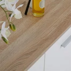 CARO-Möbel Kommode CHICAGO Mit 2 Türen In Sonoma Eiche/weiß -Sideboards Verkäufe 51180 5