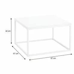 CARO-Möbel Couchtisch NOVY Mit Metallgestell, In Weiß/weiß -Sideboards Verkäufe 51181 5