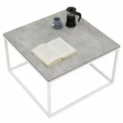 CARO-Möbel Couchtisch NOVY Mit Metallgestell, In Betonoptik/weiß -Sideboards Verkäufe 51192 2