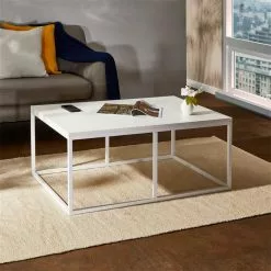 CARO-Möbel Couchtisch MAURO Mit Metallgestell, In Weiß/weiß -Sideboards Verkäufe 51197 A0 N1