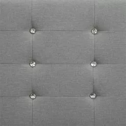 CARO-Möbel Polsterbett OKLAHOMA 120x200 Cm, Stoff In Grau -Sideboards Verkäufe 51203 4 N