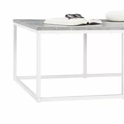 CARO-Möbel Couchtisch MAURO Mit Metallgestell, In Betonoptik/weiß -Sideboards Verkäufe 51231 4