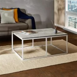 CARO-Möbel Couchtisch MAURO Mit Metallgestell, In Betonoptik/weiß -Sideboards Verkäufe 51231 A0 N1