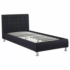 CARO-Möbel Polsterbett CANNES 90x200 Cm, Stoff In Schwarz -Sideboards Verkäufe 51266 3