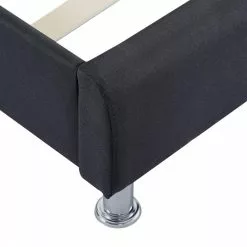 CARO-Möbel Polsterbett CANNES 90x200 Cm, Stoff In Schwarz -Sideboards Verkäufe 51266 4