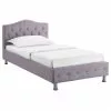 CARO-Möbel Polsterbett BIARRITZ 90 X 200 Cm, In Grau