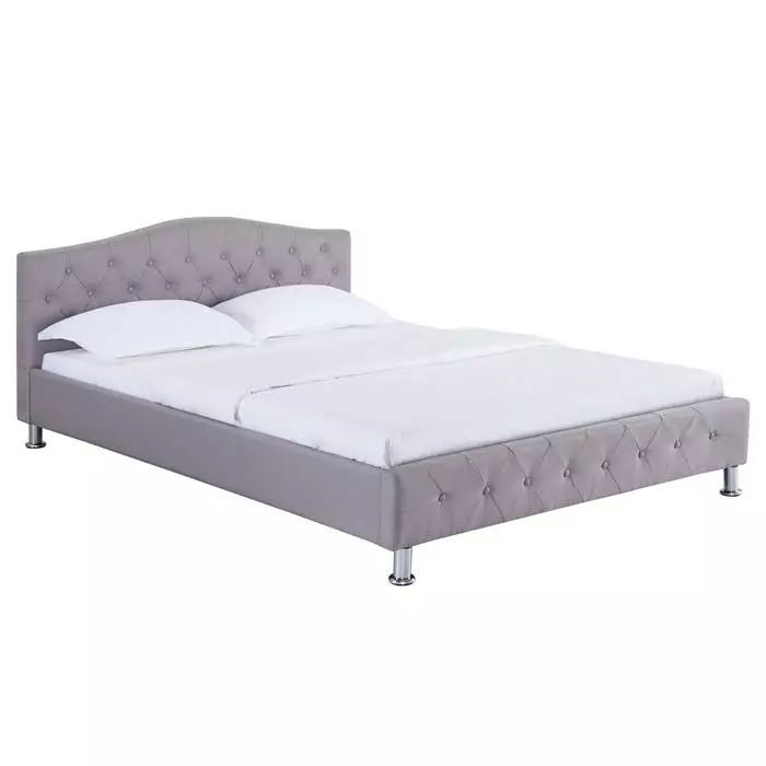 CARO-Möbel Polsterbett BIARRITZ 140 X 200 Cm, In Grau 1 CARO-Möbel Polsterbett BIARRITZ 140 X 200 Cm, In Grau