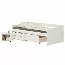 IDIMEX Bett Mit Stauraum SENTA 90x200 Cm, Kiefer Massiv In Weiß 8 IDIMEX Bett Mit Stauraum SENTA 90x200 Cm, Kiefer Massiv In Weiß -Sideboards Verkäufe 5223 2