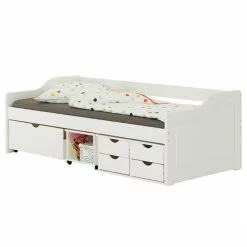 IDIMEX Bett Mit Stauraum SENTA 90x200 Cm, Kiefer Massiv In Weiß 9 IDIMEX Bett Mit Stauraum SENTA 90x200 Cm, Kiefer Massiv In Weiß -Sideboards Verkäufe 5223 3