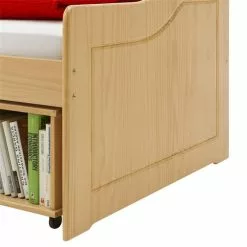 IDIMEX Bett Mit Stauraum SENTA 90x200 Cm, Kiefer Massiv Buchefarben -Sideboards Verkäufe 5224 4 N1
