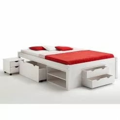 IDIMEX Bett Mit Stauraum SABRINA 140x200 Cm, Kiefer Massiv In Weiß 8 IDIMEX Bett Mit Stauraum SABRINA 140x200 Cm, Kiefer Massiv In Weiß -Sideboards Verkäufe 5301 3