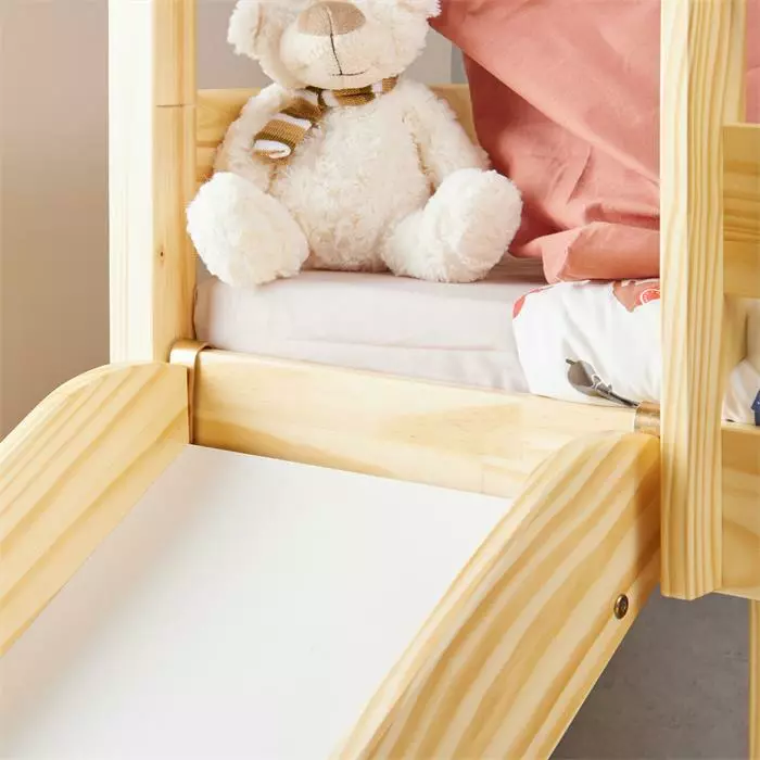 IDIMEX Hochbett Mit Rutsche BENNY Natur 6 IDIMEX Hochbett Mit Rutsche BENNY Natur – Bild 6