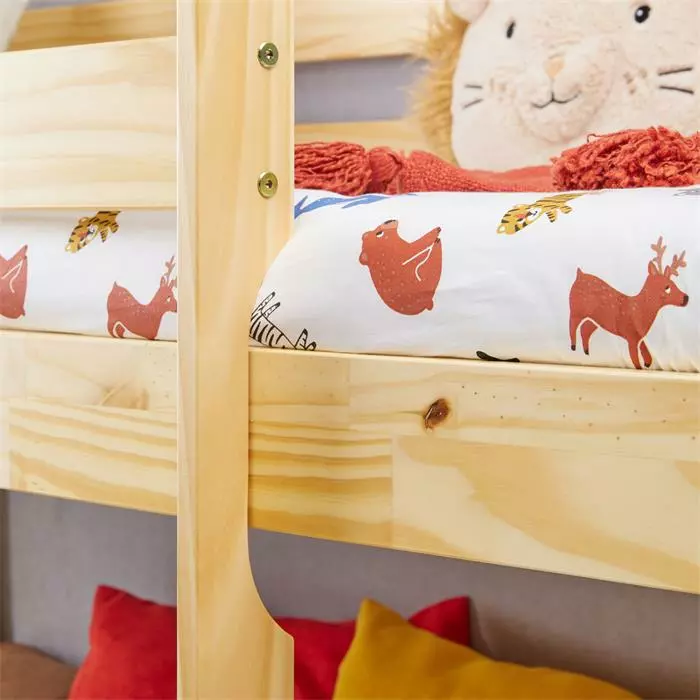 IDIMEX Hochbett Mit Rutsche BENNY Natur 5 IDIMEX Hochbett Mit Rutsche BENNY Natur – Bild 5