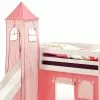 IDIMEX Turm MAX Zum Bett Mit Rutsche In Pink/rosa