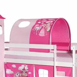 IDIMEX Spieltunnel PRINZESSIN Für Spielbett In Pink/rosa