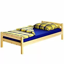 IDIMEX Massivholzbett Einzelbett BORIS In 90 X 200 Cm, Kiefer Natur