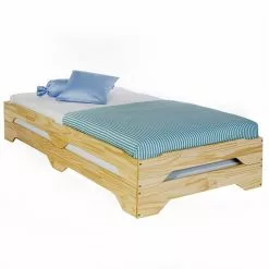 IDIMEX Stapelbett RONNY 90x200 Cm Aus Kiefer, Natur