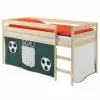 IDIMEX Hochbett ERIK Vorhang Fußball In Natur