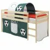 IDIMEX Hochbett ERIK Vorhang + Tunnel, Fußball
