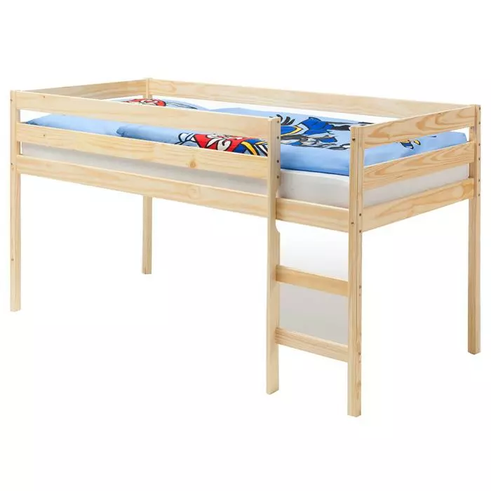 IDIMEX Hochbett ERIK Kiefer Massiv Natur Lackiert 1 IDIMEX Hochbett ERIK Kiefer Massiv Natur Lackiert