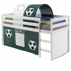 IDIMEX Hochbett ERIK Vorhang & Tunnel Fussball