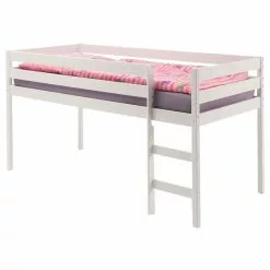 IDIMEX Hochbett ERIK Aus Kiefer, In Weiß