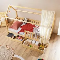 IDIMEX Hausbett NUNA In 90 X 200 Cm Aus Massiver Kiefer, Natur -Sideboards Verkäufe 71300 AC3