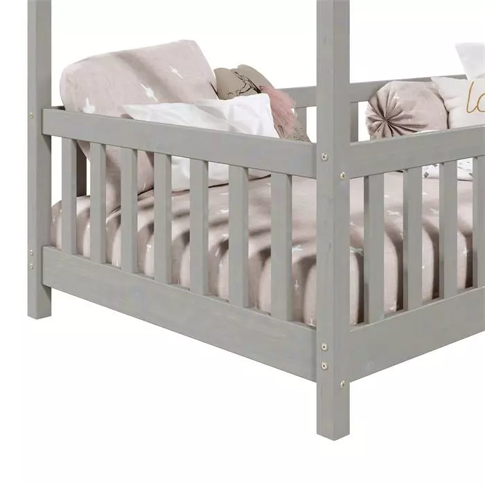 IDIMEX Hausbett LISAN In 90 X 200 Aus Massiver Kiefer In Grau 5 IDIMEX Hausbett LISAN In 90 X 200 Aus Massiver Kiefer In Grau – Bild 5