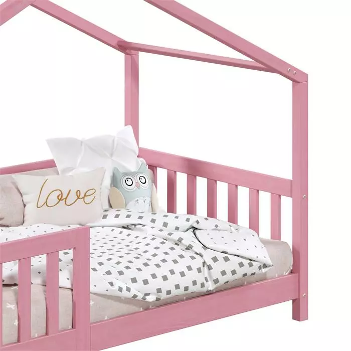 IDIMEX Hausbett LISAN In 90 X 200 Aus Massiver Kiefer In Rosa 6 IDIMEX Hausbett LISAN In 90 X 200 Aus Massiver Kiefer In Rosa – Bild 6