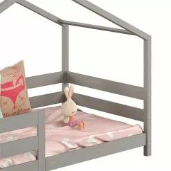 IDIMEX Hausbett RENA In 90 X 200 Cm Mit Rausfallschutz In Grau -Sideboards Verkäufe 71322 5