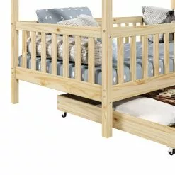 IDIMEX Hausbett ELEA In 90 X 200 Cm Aus Massiver Kiefer Mit Schubladen In Natur -Sideboards Verkäufe 71330 4