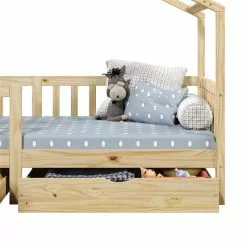 IDIMEX Hausbett ELEA In 90 X 200 Cm Aus Massiver Kiefer Mit Schubladen In Natur -Sideboards Verkäufe 71330 5