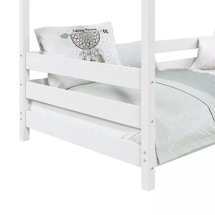 IDIMEX Hausbett FINA In 90 X 200 Cm Aus Massiver Kiefer In Weiß 5 IDIMEX Hausbett FINA In 90 X 200 Cm Aus Massiver Kiefer In Weiß – Bild 5