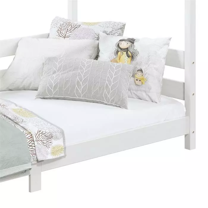 IDIMEX Hausbett FINA In 90 X 200 Cm Aus Massiver Kiefer In Weiß 6 IDIMEX Hausbett FINA In 90 X 200 Cm Aus Massiver Kiefer In Weiß – Bild 6