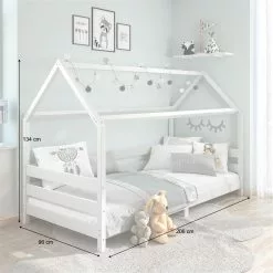 IDIMEX Hausbett FINA In 90 X 200 Cm Aus Massiver Kiefer In Weiß 8 IDIMEX Hausbett FINA In 90 X 200 Cm Aus Massiver Kiefer In Weiß -Sideboards Verkäufe 71341 AC2