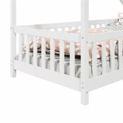 IDIMEX Hausbett CORA In 90 X 200 Cm Aus Massiver Kiefer Mit Rausfallschutz In Weiß 10 IDIMEX Hausbett CORA In 90 X 200 Cm Aus Massiver Kiefer Mit Rausfallschutz In Weiß -Sideboards Verkäufe 71351 4