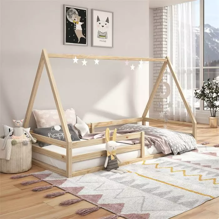 IDIMEX Hausbett SILA In 90 X 200 Aus Massiver Kiefer In Naturfarben 2 IDIMEX Hausbett SILA In 90 X 200 Aus Massiver Kiefer In Naturfarben – Bild 2