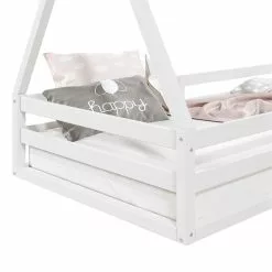 IDIMEX Hausbett SILA In 90 X 200 Aus Massiver Kiefer In Weiß -Sideboards Verkäufe 71361 4