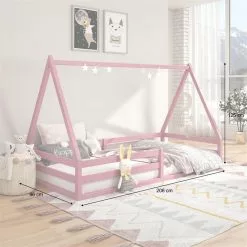 IDIMEX Hausbett SILA In 90 X 200 Aus Massiver Kiefer In Rosa -Sideboards Verkäufe 71363 AC2