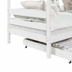 IDIMEX Hausbett CLIA In 90 X 200 Cm Aus Massiver Kiefer Mit 2 Schubladen In Weiß 10 IDIMEX Hausbett CLIA In 90 X 200 Cm Aus Massiver Kiefer Mit 2 Schubladen In Weiß -Sideboards Verkäufe 71391 4