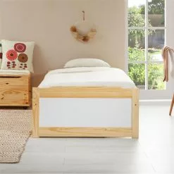 IDIMEX Bett Mit Stauraum MIA 90x190 Cm, Kiefer Natur/weiß -Sideboards Verkäufe 7142 AC1