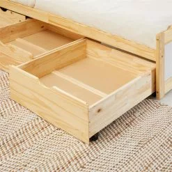 IDIMEX Bett Mit Stauraum MIA 90x190 Cm, Kiefer Natur/weiß -Sideboards Verkäufe 7142 AC5