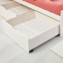 IDIMEX Bett Mit Stauraum MIA 90x190 Cm, Kiefer Weiß -Sideboards Verkäufe 7143 AC5